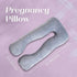 URBAN SOMBRERO Trickonometry U Shaped Pregnancy Pillow, Velvet Cover, Cotton Inner Cover, Full Body Maternity Cushion