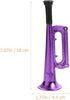6Pcs Metallic Trumpet Toys - Kid Trumpet Instrument Plastic Blow Horn for Parties and Events - Random Color