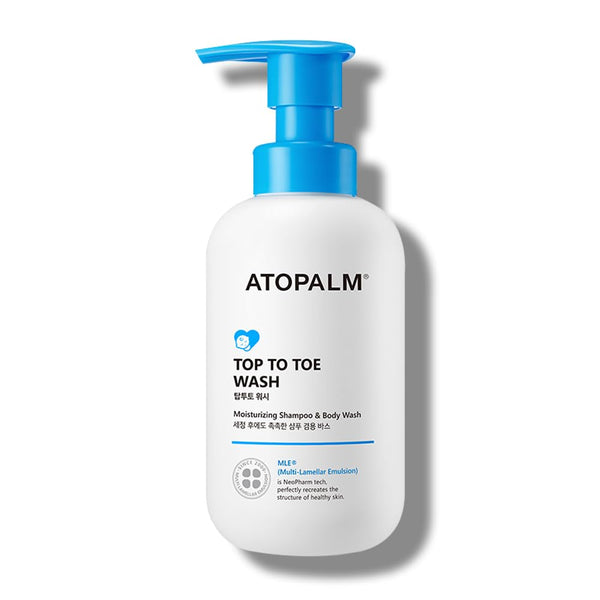 ATOPALM Top to Toe Baby Wash & Shampoo, Sulfate-Free, pH Balanced, Head