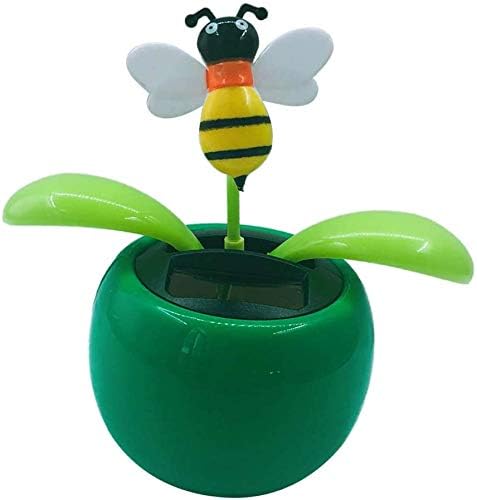 Solar Powered Dancing Flower - Animated Dancer Toy Car for Dashboard and Office Desk Decoration