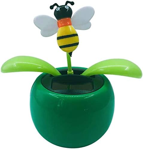 Solar Powered Dancing Flower - Animated Dancer Toy Car for Dashboard and Office Desk Decoration