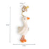 Set 0-6 Itzy Ritzy Pacifier & Lovey - Natural Rubber Paci with Stuffed Animal - Detachable Plush Goose Pacifier Holder