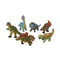 CP Toy Constructive Playthings Dinosaur Set, Soft and Squeezable Dino Toys for Kids, TNZ-3