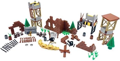 General Jim's Military Brick Building Set, Custom Building Blocks Battle Scene for World War 2 Set