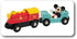 Brio 32265 Disney Mickey Mouse Battery Train, Exclusive Wooden Toy Train Set for Kids Age 3 & Up, Enhances Motor Skills