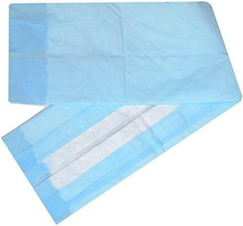 BrightCare Pack 50 Count (17 24 Inch) Disposable Baby Changing Pad Liner - Economy x - Waterproof Absorbent Blue