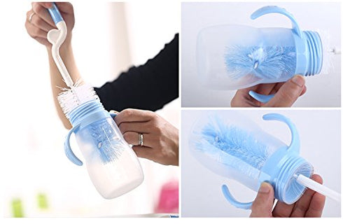 Honbay Bottle Brush Cleaner Kit - 5 PCS with Teat Cleaner and Straw Brushes, Random Color