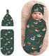 Nanyizly Little Green Mallard Ducks Newborns Beanie Swaddle Blanket Set Baby Receiving Blankets