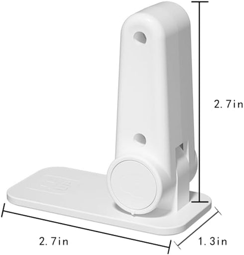 Child Proof Door Handle Lock Baby Proof Door Knob Safety Lock Adhesive Childproof Door Lever Lock Safety Door Locks for Kids Toddlers Cats Dogs No Tools Need or Drill, 2.7 inch, White