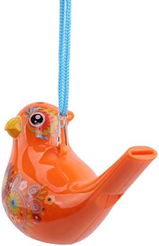 1Pcs Coloured Drawing Water Bird Whistle, Bathtime Musical Toy for Kids, Early Learning Instrument