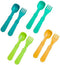 Re-Play Toddler Forks and Spoons Set - 8 Utensils for Kids - Dishwasher and Microwave Safe - Made in USA - 5.8" x 1.2"