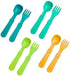 Re-Play Toddler Forks and Spoons Set - 8 Utensils for Kids - Dishwasher and Microwave Safe - Made in USA - 5.8" x 1.2"