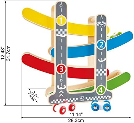 Hape Fast Flip Kid's Wooden Racetrack Toy