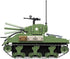 General Jim's Military Themed WW2 Building Blocks Tank Set, Sherman Tank for World War 2 Enthusiasts