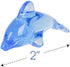 ArtCreativity Acrylic Dolphin Cake & Cupcake Toppers - Set of 24 Mini 2 Inch Dolphin Figurines for Parties