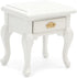 Miniature Furniture 1:12 Bedside Table Dollhouse Accessories Wooden Nightstand Vintage Living Room