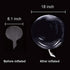 18 Inch Helium Bobo Balloons for LED Light Up Decorations - Valentine's Day, Christmas, Wedding, Birthday (Clear, 10