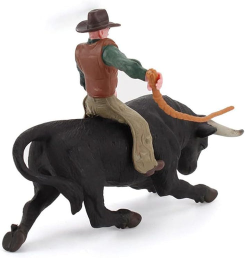Desktop Cowboy Sculpture Set, Fake Wild West Cowboys Figurines Model Farm Toys for Christmas Birthday
