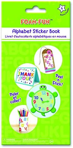 Foam Letter Stickers - Self-Adhesive Alphabet Letters 1/2" for Kids Crafts, 256 Pcs Bulk