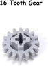 16PCS MOC Technical Gears Pack Compatible with Standard Building Block Assortment Kit (8/16/24/40 Tooth Gear)