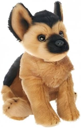 Bearington Lil' Chief The German Shepherd Stuffed Animal, 6.5 Inch Dog Plush Toy
