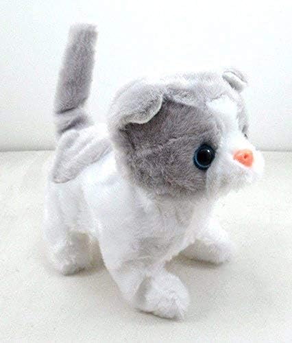 Mytoys&Gift 1pc Walking, Moving, Sounding Plush Baby Toy - Mini Cat Kitten in Random Color