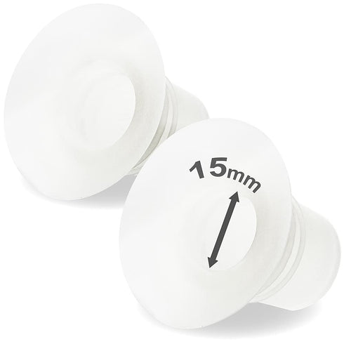 Nenesupply 15mm Flange Insert Compatible with Elvie, Medela, Momcozy, Spectra, Willow Flange, Reduces 24mm to 15mm