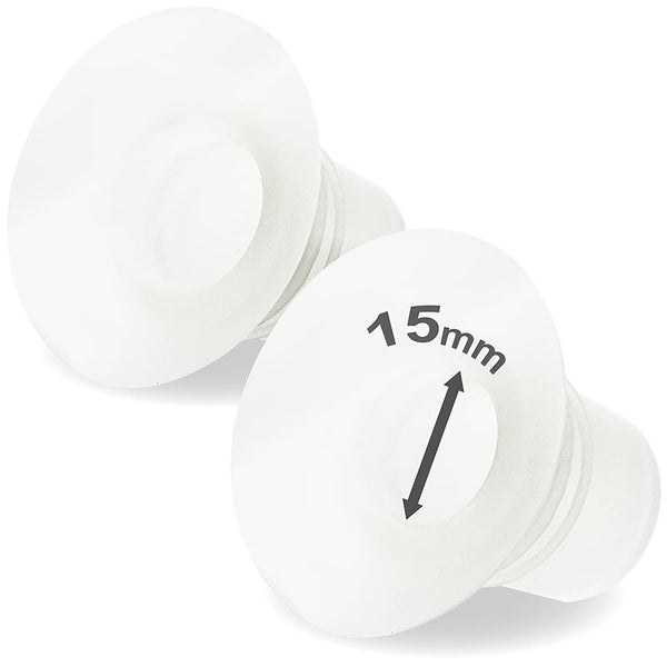 Nenesupply 15mm Flange Insert Compatible with Elvie, Medela, Momcozy, Spectra, Willow Flange, Reduces 24mm to 15mm