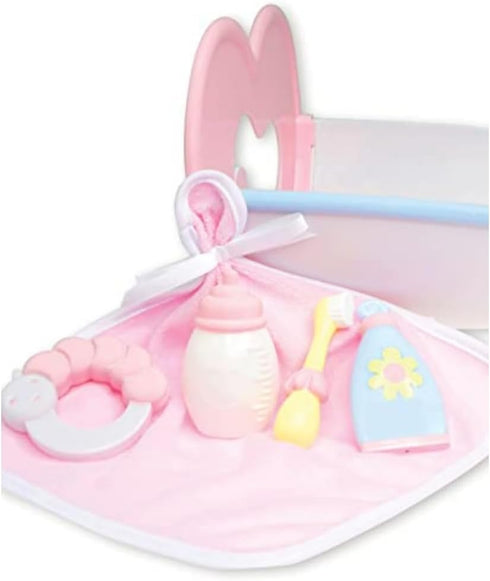 15" 2+, JC Toys Baby Doll Rocking Crib for Keeps Playtime! | Fits Dolls up to | Includes Bed Time Accessories | Ages