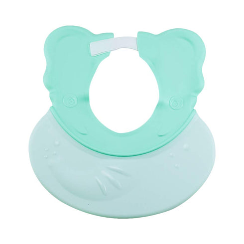 Topwon Baby Shampoo Shower Cap, Adjustable Silicone Visor Hat for Toddler, Ears Protection, Green