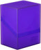 Ultimate Guard Boulder 80+ Deck Case for 80 Double-Sleeved TCG Cards - Amethyst, Secure Storage