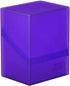 Ultimate Guard Boulder 80+ Deck Case for 80 Double-Sleeved TCG Cards - Amethyst, Secure Storage