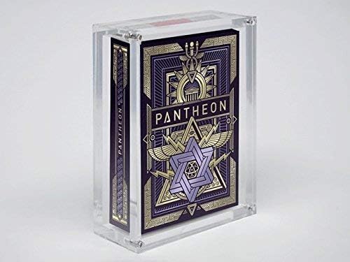 X1 Card Case for Playing Card Decks - Strong Clear Acrylic with Magnetic Seal