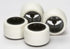 Tamiya 15415 Small Dia Carbon Wheels w/White Arched Tires