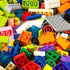 Brick Loot 1,000 Building Blocks with Storage Box Organizer, Fun Toy Bricks for Kids & Adults 6 Year Old+, Compatible