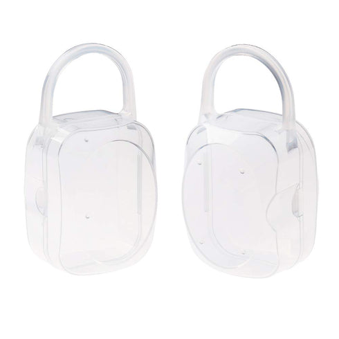 Accmor 4 Pack Pacifier Case, Pacifier Holder Case with Handle, BPA Free Universal Pacifier Container Box for Travel
