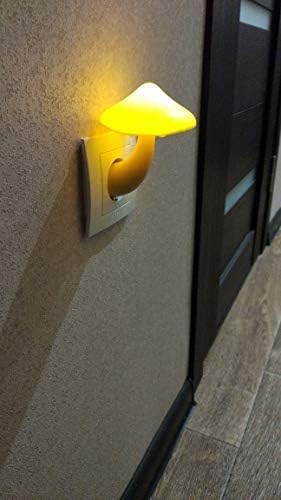 Sensor LED Night Lights for Adults Kids, Cute Mushroom Night Light, Plug in Wall Lamps for Bedroom, Bathroom, Toilet,