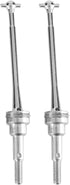 VGEBY 2pcs Front Universal Drive Shaft for WLtoys 1/12 12423 Remote Control Car Accessory (Silver 0090S)