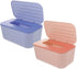 Sturdy Plastic Tissue Box Cover - Rectangle Wipes Storage with Sealing Lid