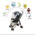 Stroller Rain Cover, Lightweight Waterproof Baby Stroller Cover for Toddler Umbrella Stroller, Windproof Shield