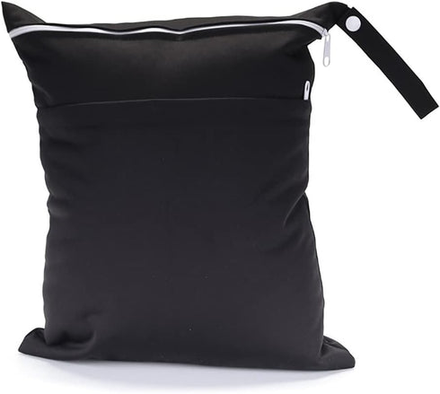 UUYYEO 2 Mommy Pcs Wet Dry Bags for Baby Cloth Diapers Bags Waterproof Reusable with Two Zippered Pockets Yoga Gym Bag