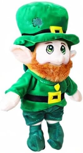 illuOKey 16 Inches Leprechaun Plush Doll Toy for Kids, St Patricks Day Decorations