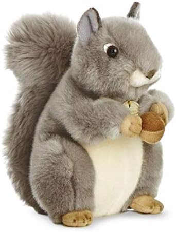 26172, 10In, Aurora, MiYoni Squirrel, Soft Toy, Grey