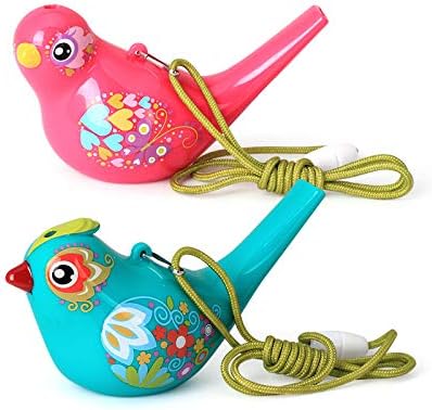 1Pcs Coloured Drawing Water Bird Whistle Musical Toy for Kids Early Learning Educational Gift Instrument