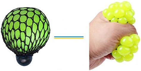 FIREBOOMOON 3 Stress Relief Squeezing Soft Rubber Vent Grape Ball Hand Wrist Toy Funny Geek Gadget Vent Toy