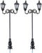 Yardwe 2pcs Miniature Street Light Model, 1:87 Road Light Micro Landscape Ornament for Outdoor Decor