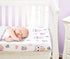 EVERYDAY KIDS Baby Girl Fitted Crib Sheet, Sweet Owls, 100% Soft Breathable Microfiber, Fits Standard Crib