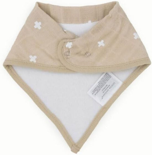 Cotton Muslin Bandana Bib with Fleece - Little Unicorn Design