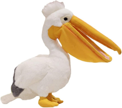 Cute Life Like Pelican Bird Stuffed Animal Plush Toy Simulation Nature Bird Doll Children Birthday Gift 16in