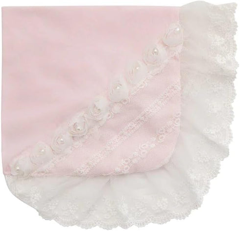 Haute Baby Precious Blush Infant Kids Toddler Newborn Baby Girl Receiving Blanket